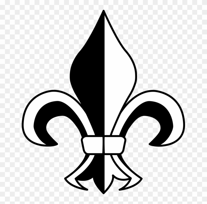 Fleur De Lis New Orleans Saints Symbol Public Domain - Fleur De Lis Clipart Png Transparent Png #195279
