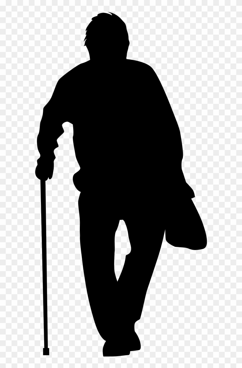 Old Man Marley Is Not Anyone You Know But Perhaps Everyone - Old Man Silhouette Transparent Clipart #195280