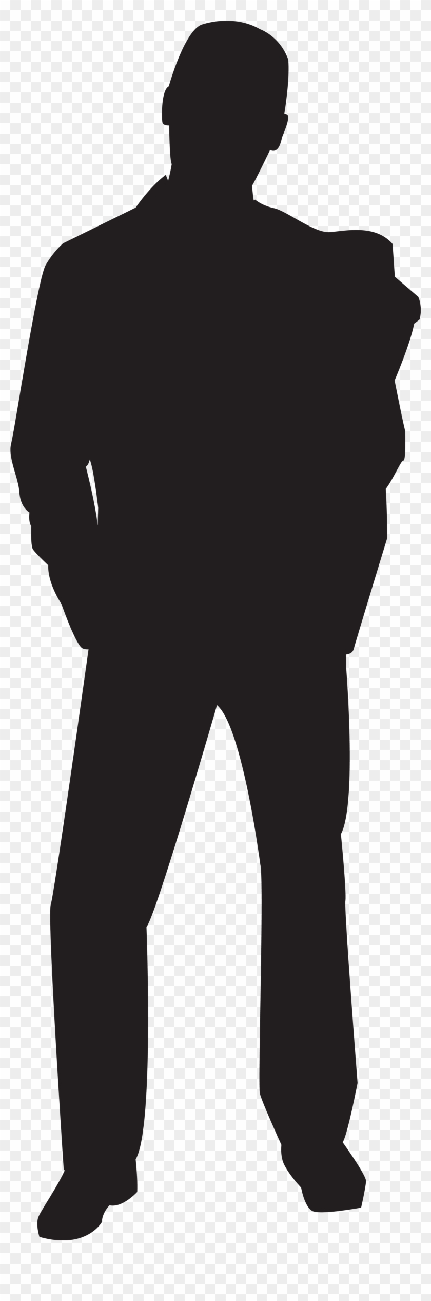 2767 X 8000 3 - Man Silhouette Clip Art - Png Download