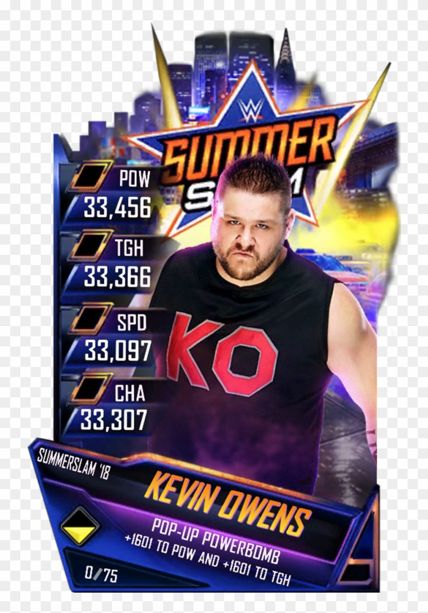 Kevinowens S4 21 Summerslam18 - Summerslam 18 Wwe Supercard Clipart #195516