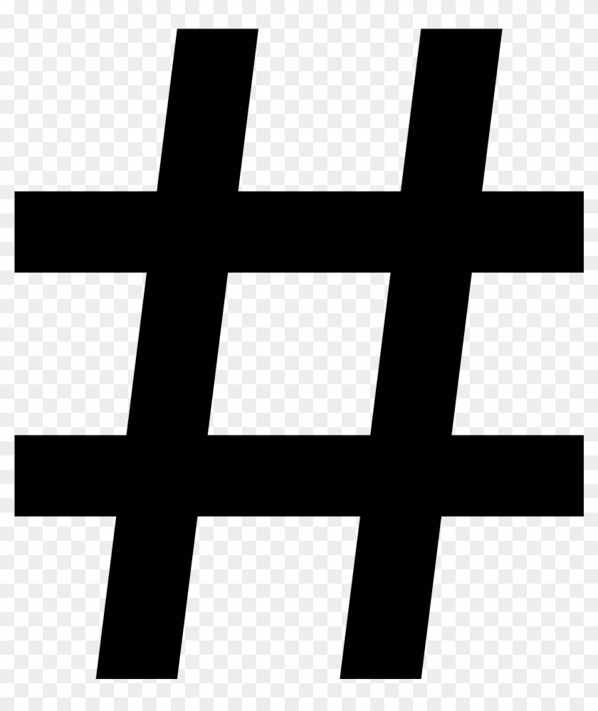Open - Hash Tag Clipart