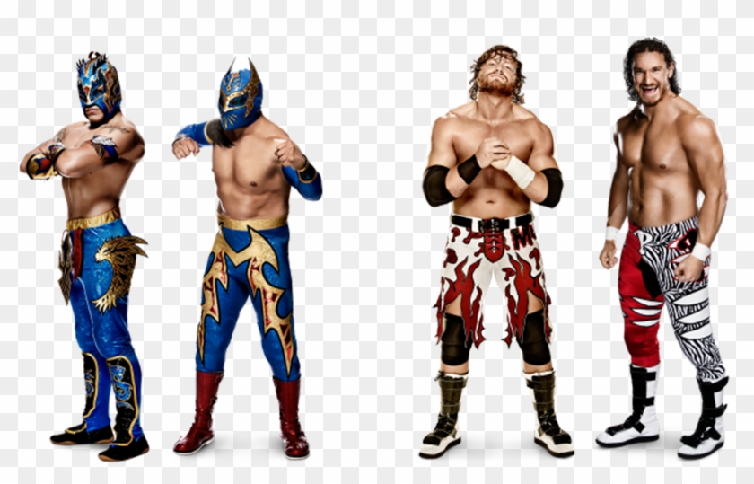 Lucha Dragons & Buddy & Blake - Lucha Dragons Real Face Clipart