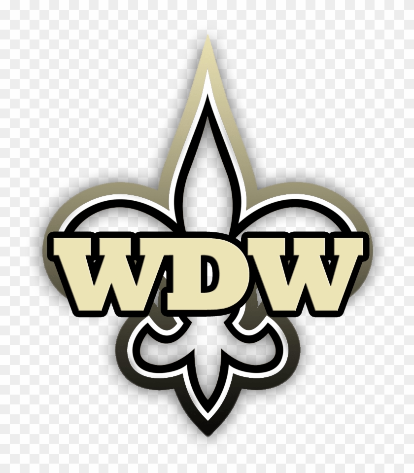 New Orleans Saints 8" Logo Magnet , Png Download - New Orleans Saints Colors Clipart #195918