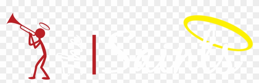 The Saints Logo White 1 - Calligraphy Clipart #196154