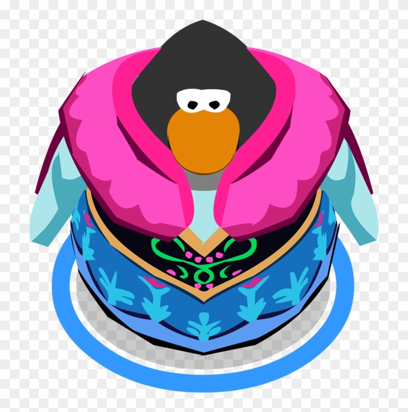 Anna's Traveling Clothes Ig - Club Penguin Ingame Model Clipart