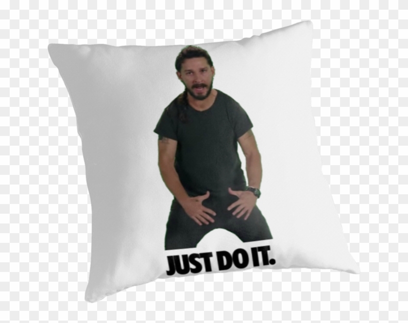 "shia Labeouf Just Do It" Throw Pillows By Derp234 - Just Do Clipart