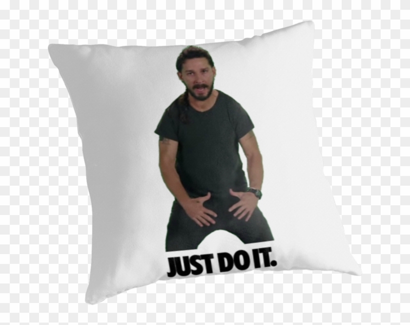 "shia Labeouf Just Do It" Throw Pillows By Derp234 - Just Do Clipart #196872