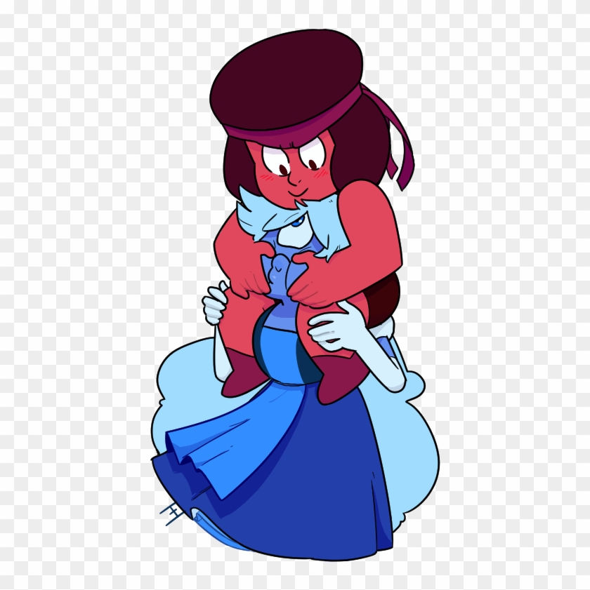 Ruby And Sapphire Piggyback - Steven Universe Ruby And Sapphire Png Clipart