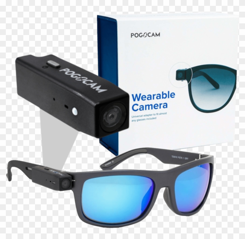 Pogocam Wearable Hd Camera With Foster Grant Pogotrack - Plastic Clipart #197254