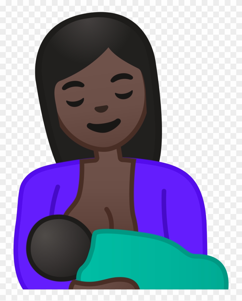 Breast Feeding Dark Skin Tone Icon - Skin Clipart #197537