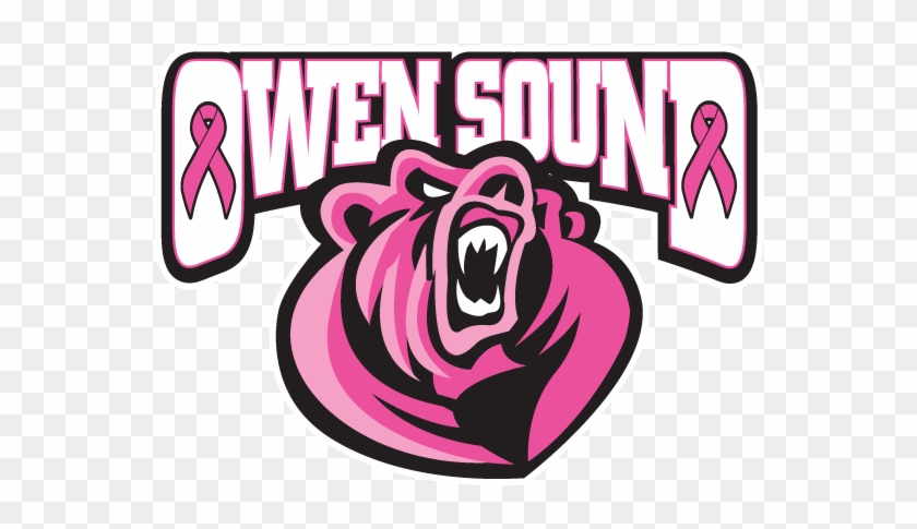 The Canadian Cancer Society Is Partnering With - Owen Sound Attack Logo Clipart