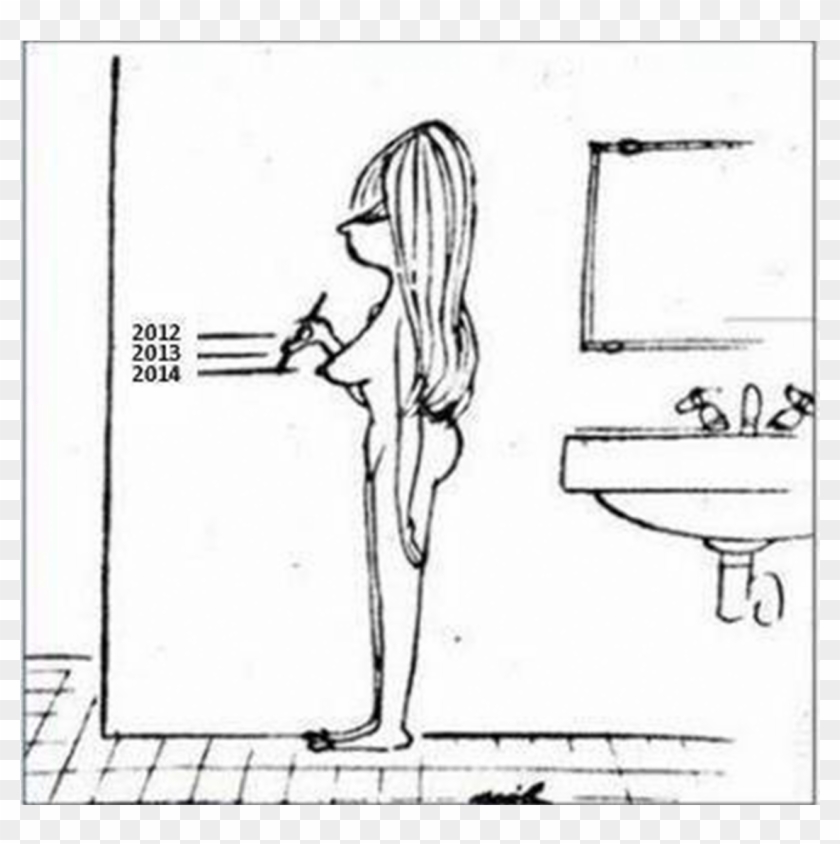When I Was A Teenager, I Would Put My Boobs In A Bra - Females Height Chart Funny Clipart