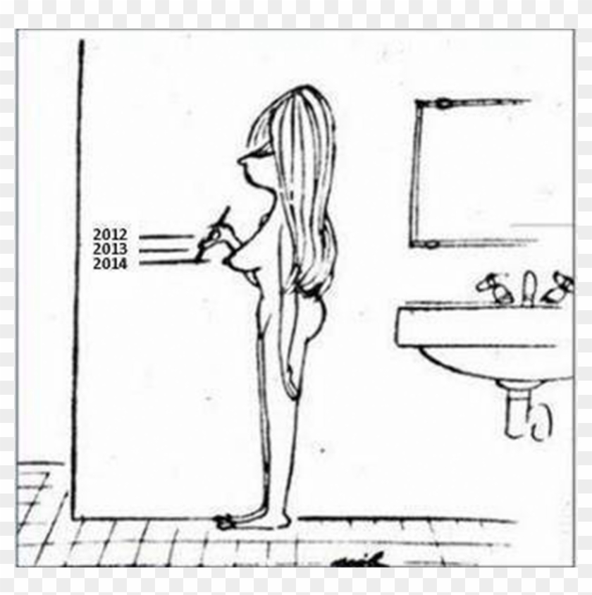 When I Was A Teenager, I Would Put My Boobs In A Bra - Females Height Chart Funny Clipart #197582