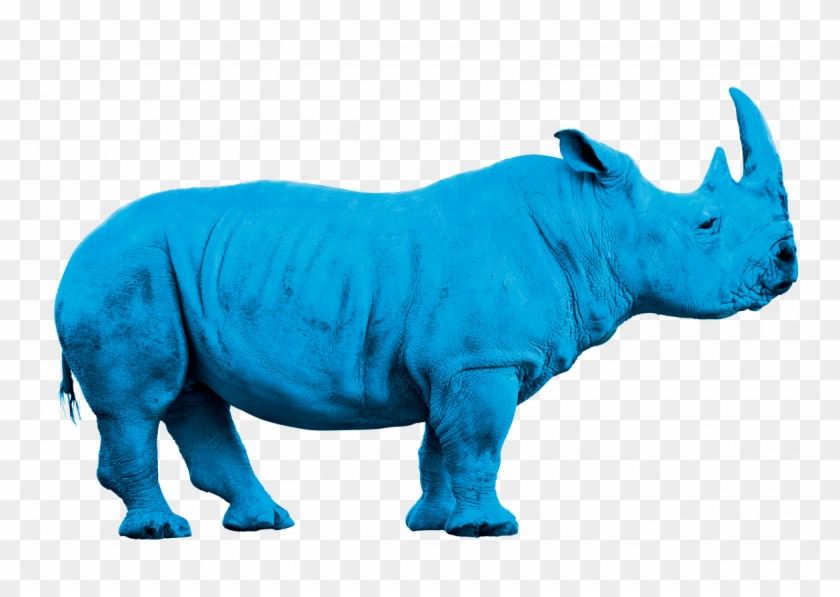 Rhino Bleu Png - Yellow Rhino Clipart