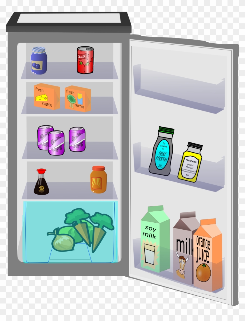 Open Back Hand Drawing Download - Refrigerator Clipart - Png Download #198161
