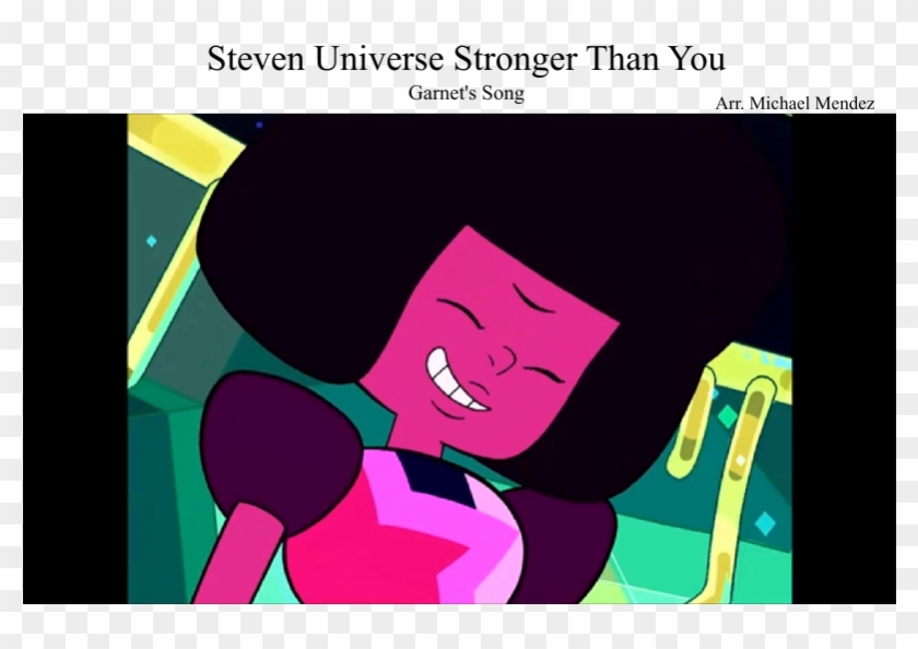 Print - Steven Universe Stronger Than You Violin Sheet Music Clipart #198326