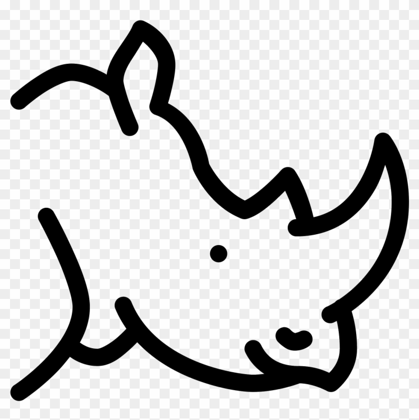 Clip Transparent Download Rhinoceros Png Icon #198522