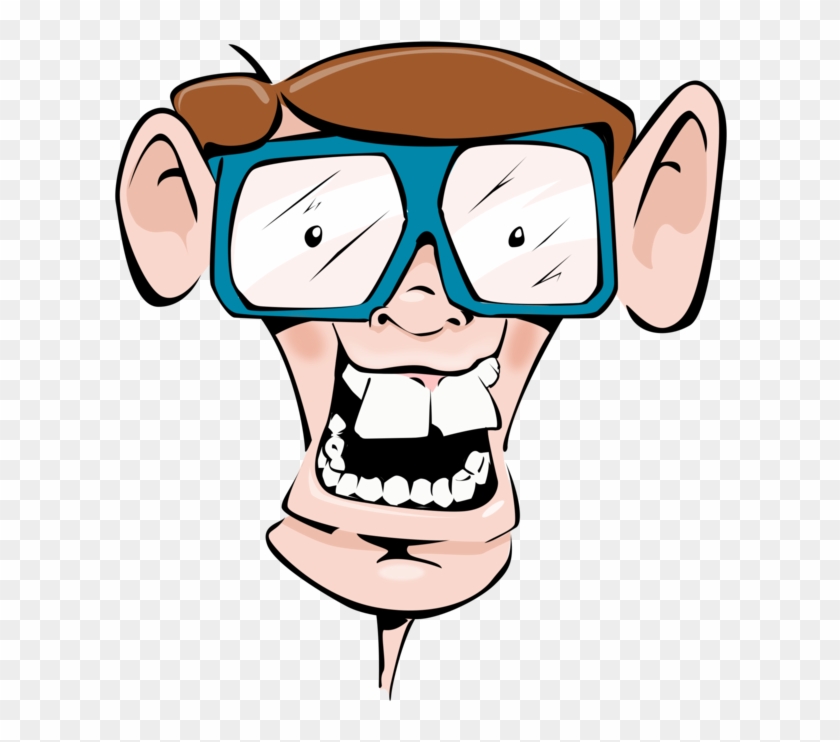 Nerd Horn-rimmed Glasses Geek Cartoon - Nerd Clipart - Png Download