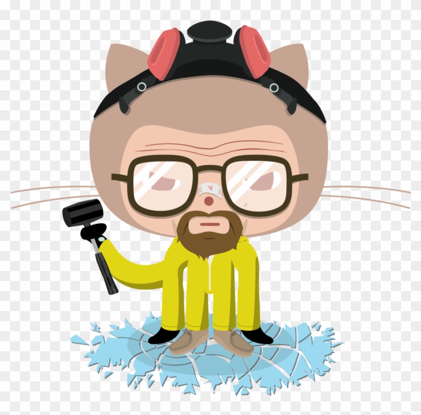 Github Octocat Png - Breaking Bad Github Clipart #198547