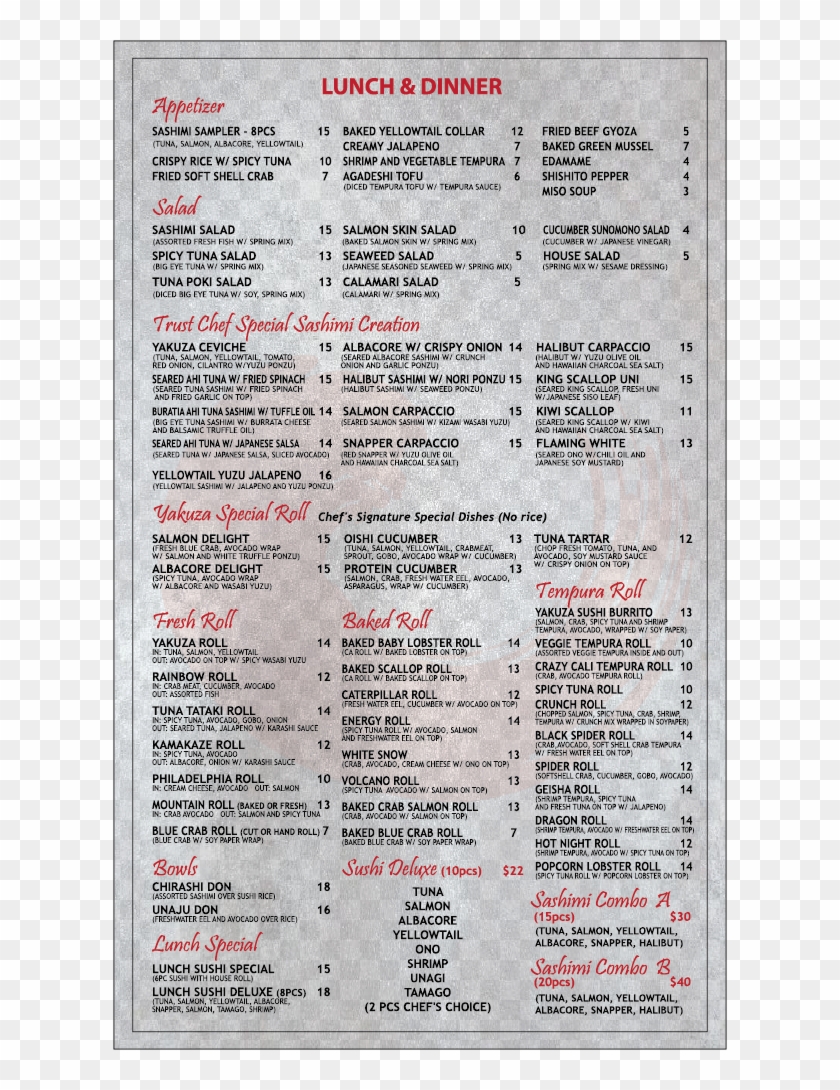 Lunch & Dinner - Menu Clipart