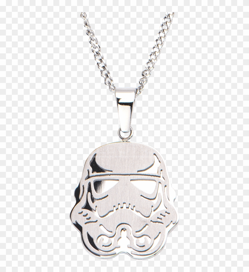 Stainless Steel Stormtrooper Helmet Necklace - Bolsa Lateral Michael Kors Clipart