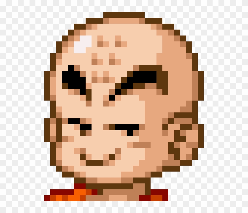 Krillin Side Eyes Megurine Luka Pixel Art Clipart 199211 Pikpng - roblox pixel art 24x24