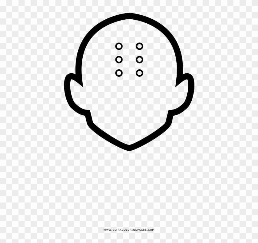 Krillin Coloring Page - Line Art Clipart