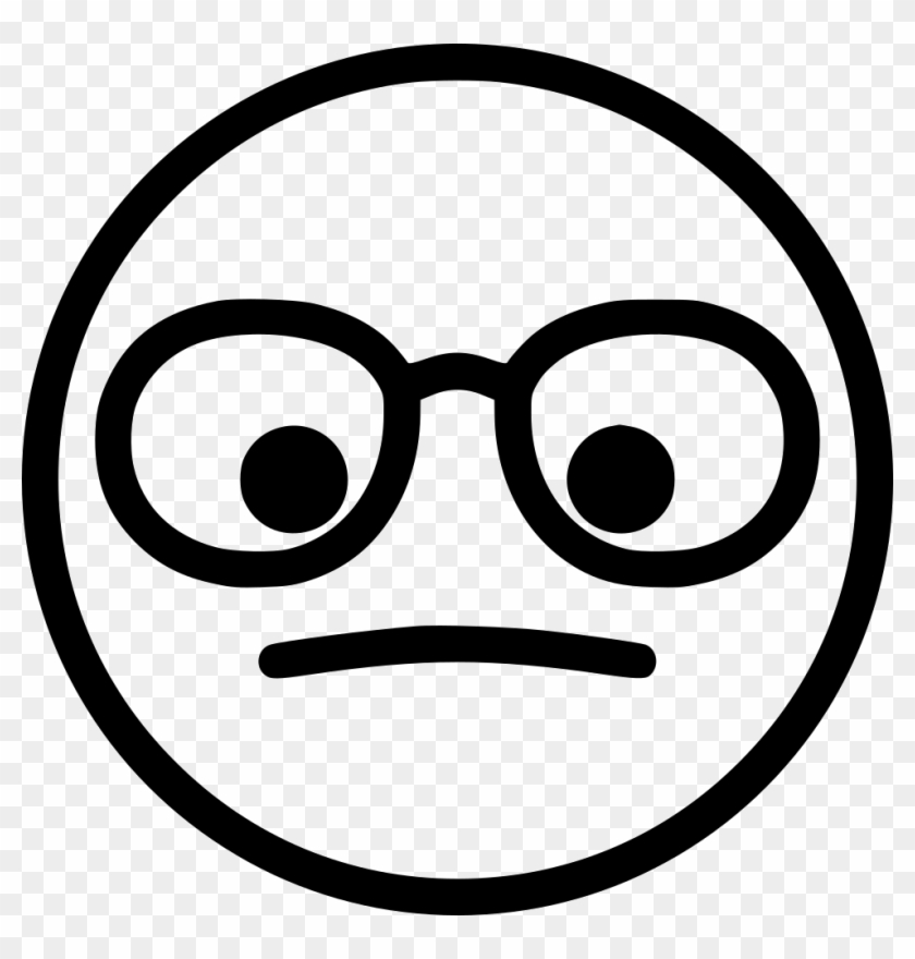 Png File Svg - Emoji Nerd Para Colorear Clipart