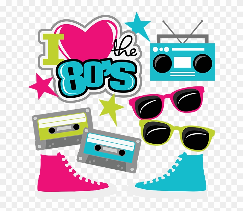 I Heart The 80's Svg Cut Files For Scrapbooking 80's - Love The 80s Clipart - Png Download #199739