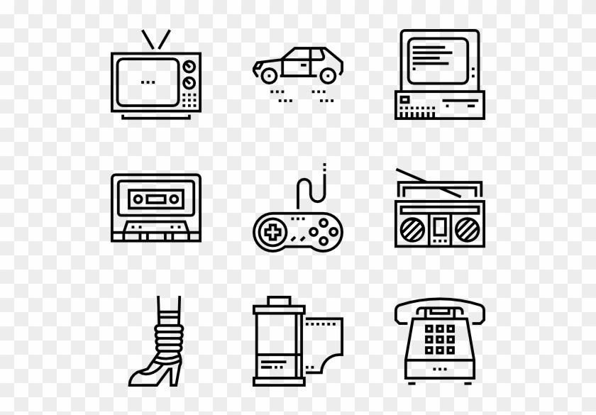 80's - Payment Mode Icon Clipart #199912