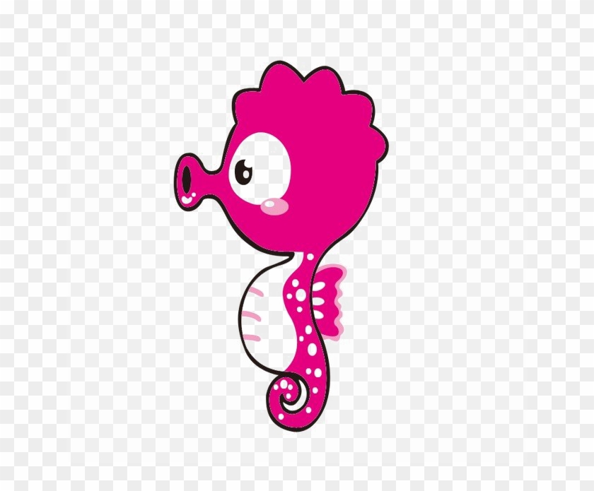 Pink Seahorse Png Transparent Image - Cá Ngựa Hoạt Hình Clipart