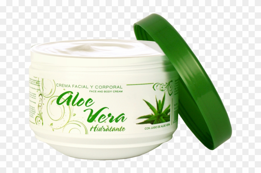 Face And Body Cream With Aloe Vera 300 Ml - Crema Aloe Vera Png Clipart