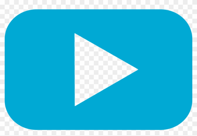 Videos Png - Light Blue Play Button Clipart #1900120