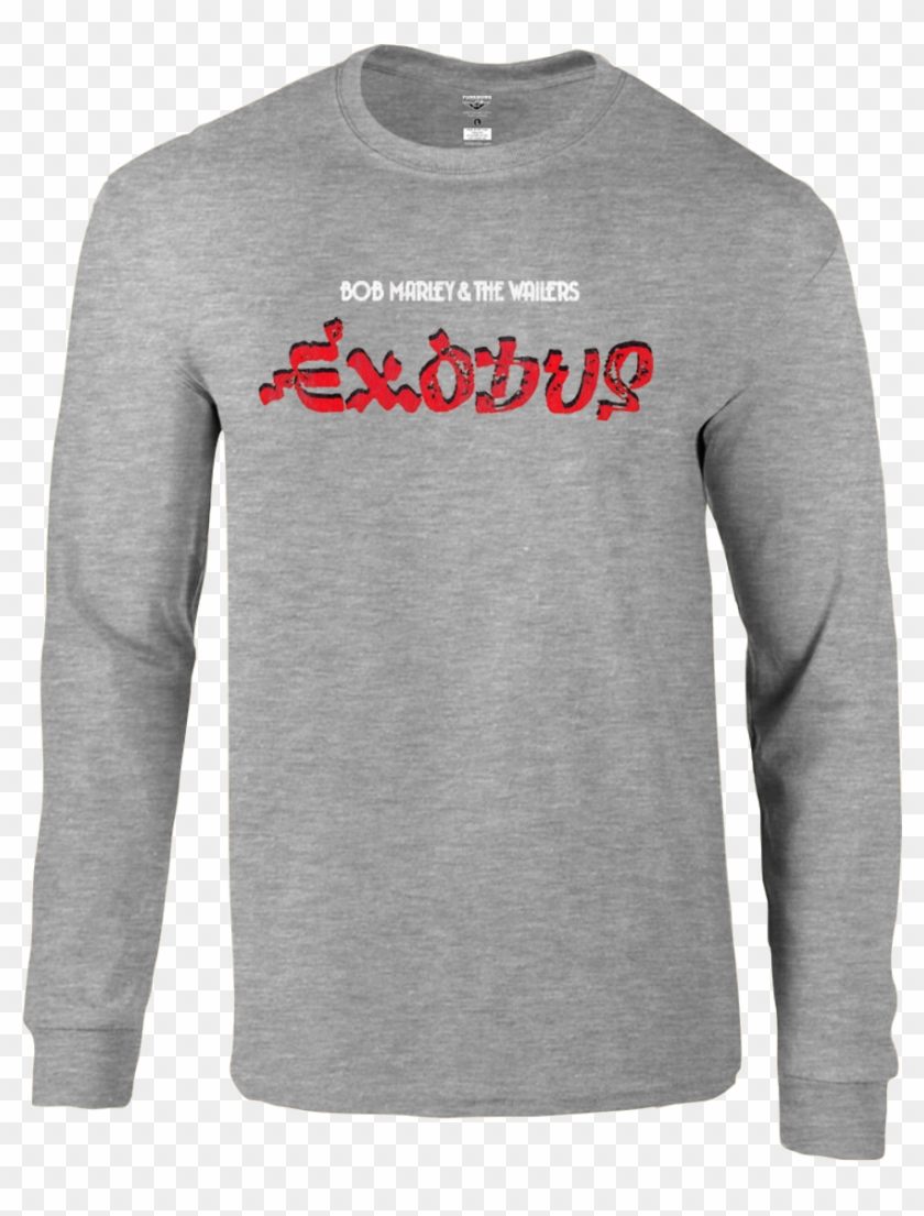 Bob Marley Exodus Tour Vintage Style Longsleeve T Shirt - Bob Marley Exodus Shirt Clipart