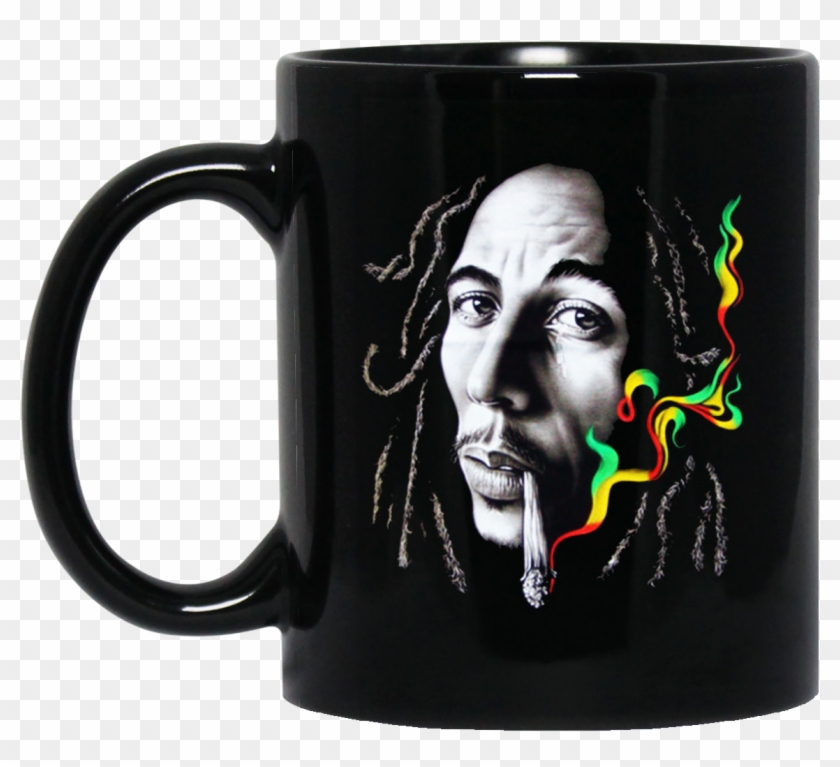 Bob Marley Painting Mug - Bob Marley T Shirt Joint Clipart #1900994