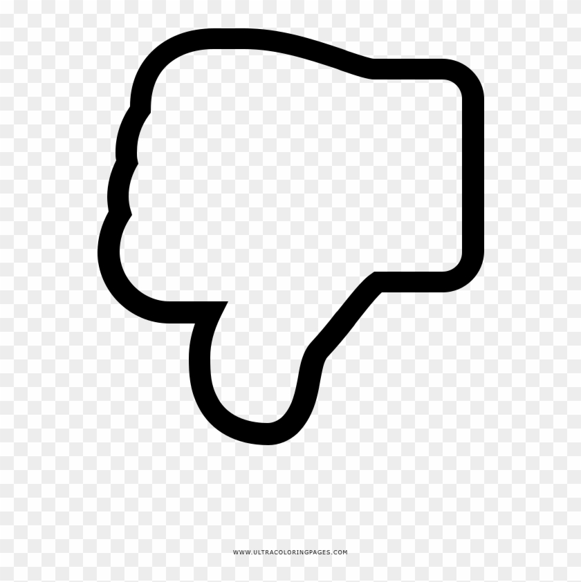 Dislike Coloring Page Clipart