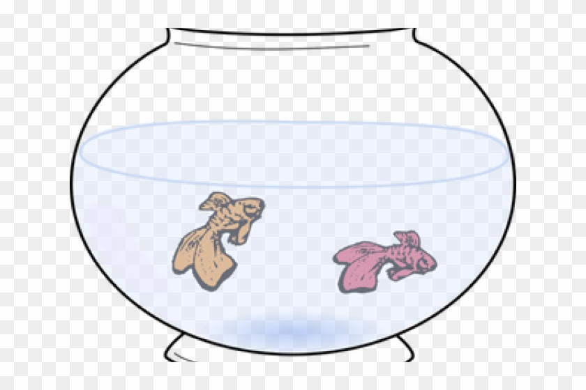 Fish Bowl Clipart Glass Object - Vase - Png Download #1901032