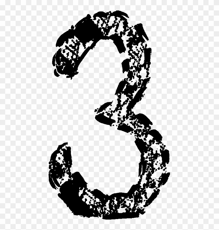 Grunge Number 3 9 Clipart #1901350