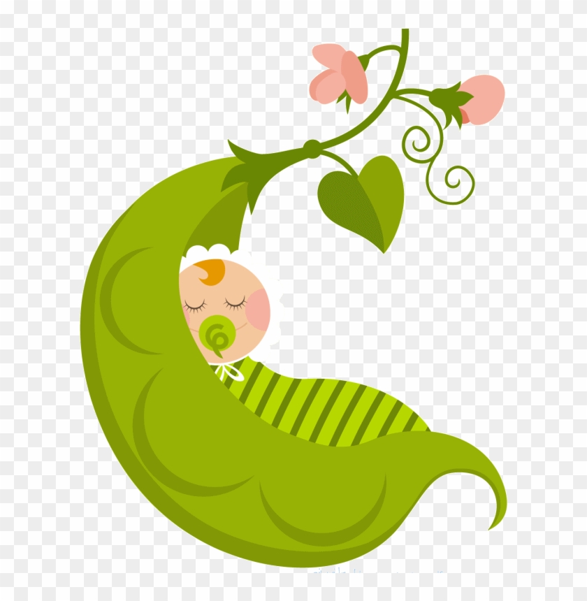 Png Transparent Baby Pea Pod Png Transparent Baby Pea - Baby In A Pod Clipart #1901901