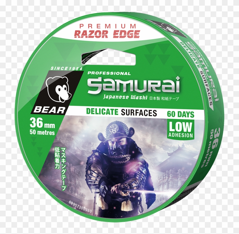 Bear 36mm X 50m Samurai Low Tack Washi Tape - Shoot Rifle Clipart