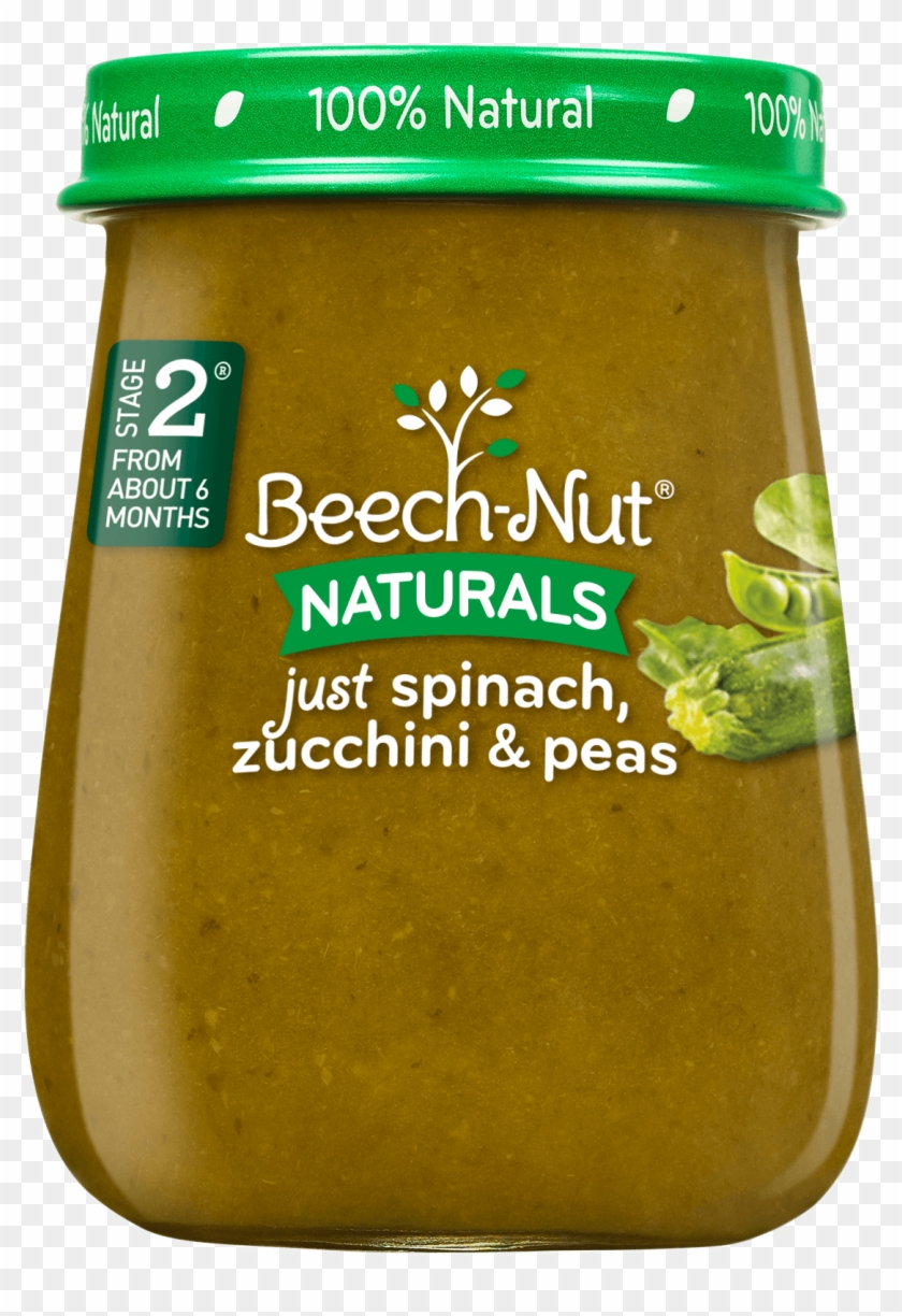 Naturals Just Spinach, Zucchini & Peas Jar Clipart
