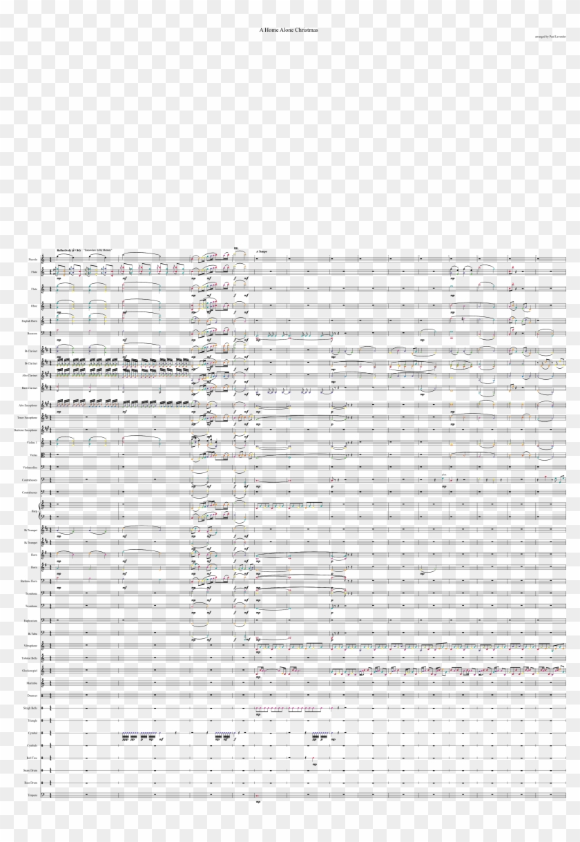 A Home Alone Christmas Sheet Music Composed By Arranged Clipart