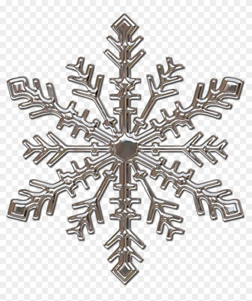 Single Snowflake Vector Clipart - Png Download