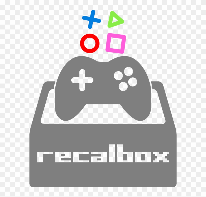 Recalbox Logo Grey Resize Png Press Start Logo Clipart