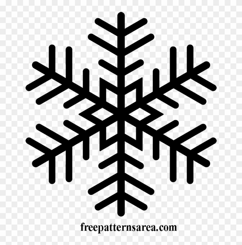 Free Patterns And Templates Ornaments Stencil Ornament - Black And White Christmas Icon Clipart