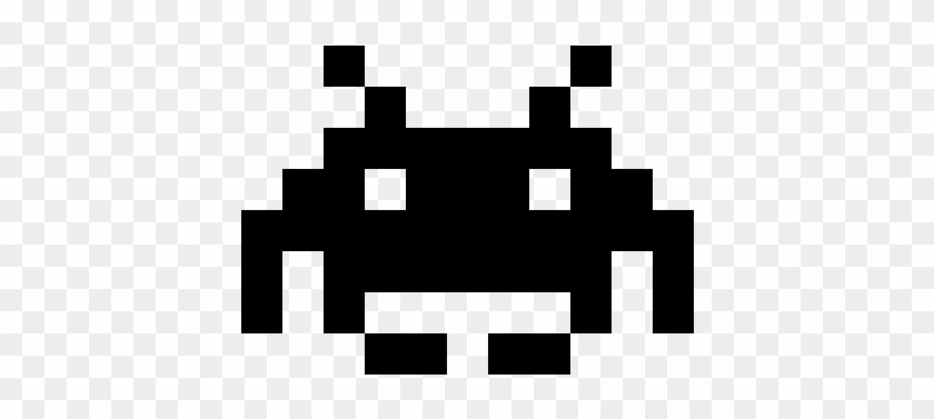 Press Start - Alien Transparent Space Invaders Clipart