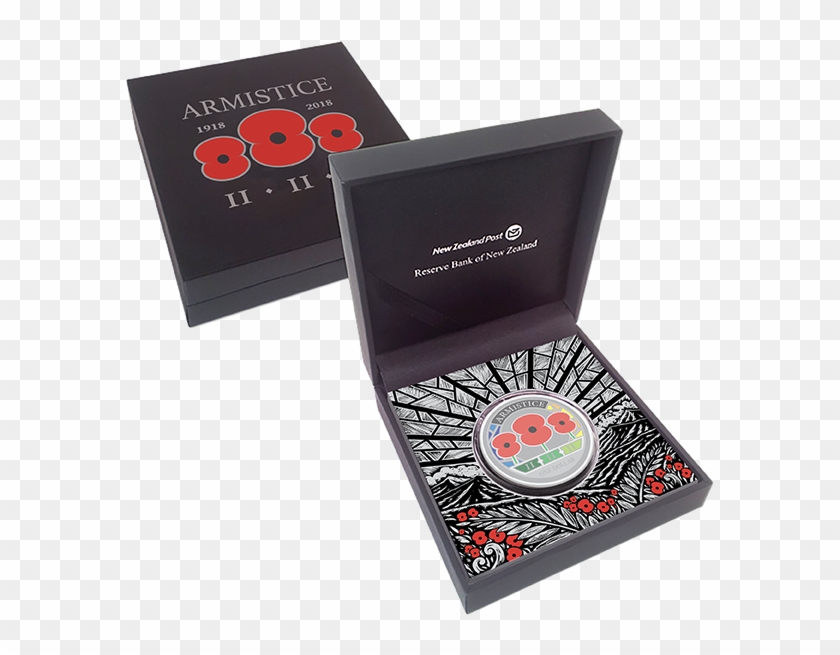 Nz Post Commemorative Silver Proof 3-poppy Coin Clipart