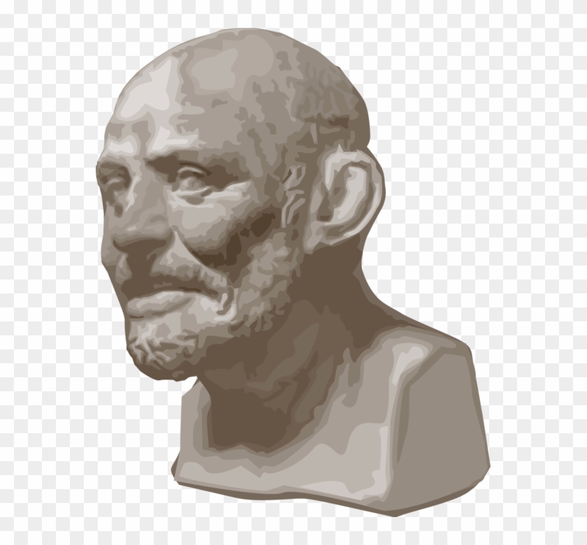 Vector Illustration Of Democritus Ancient Greek Pre-socratic - Transparent Image Png Democritus Clipart