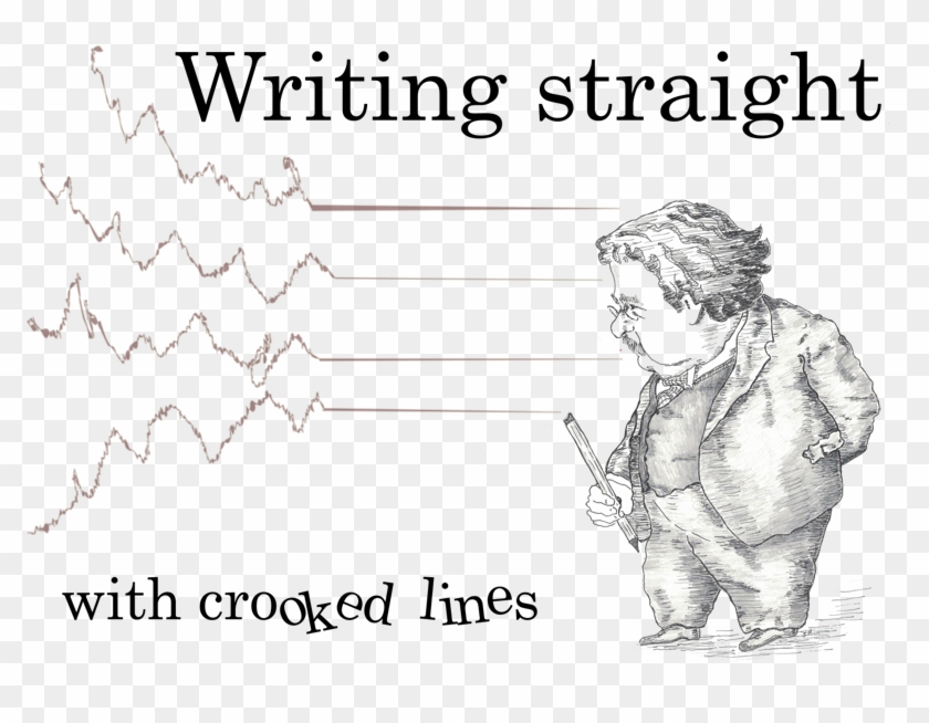 Writing Straight With Crooked Lines Clipart