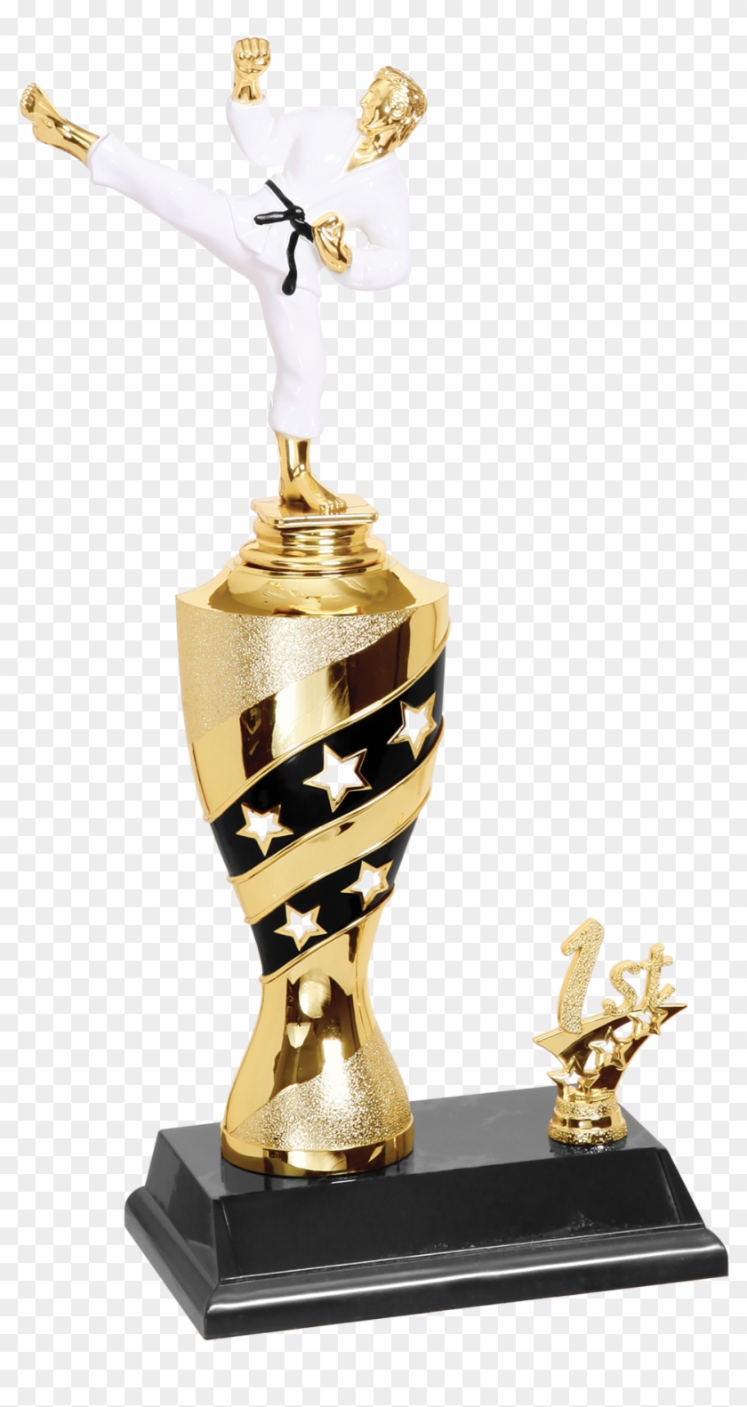 Black & Gold Martial Arts Trophy - Trophy Clipart #1904547